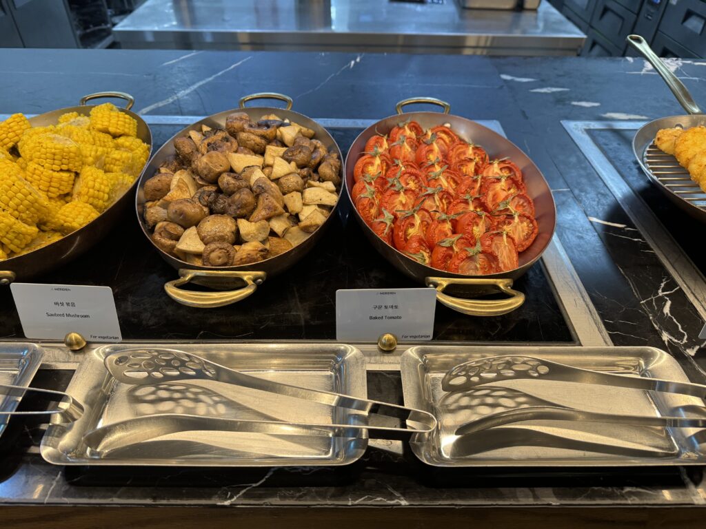 ル・メリディアンソウル明洞レストラン朝食のフード