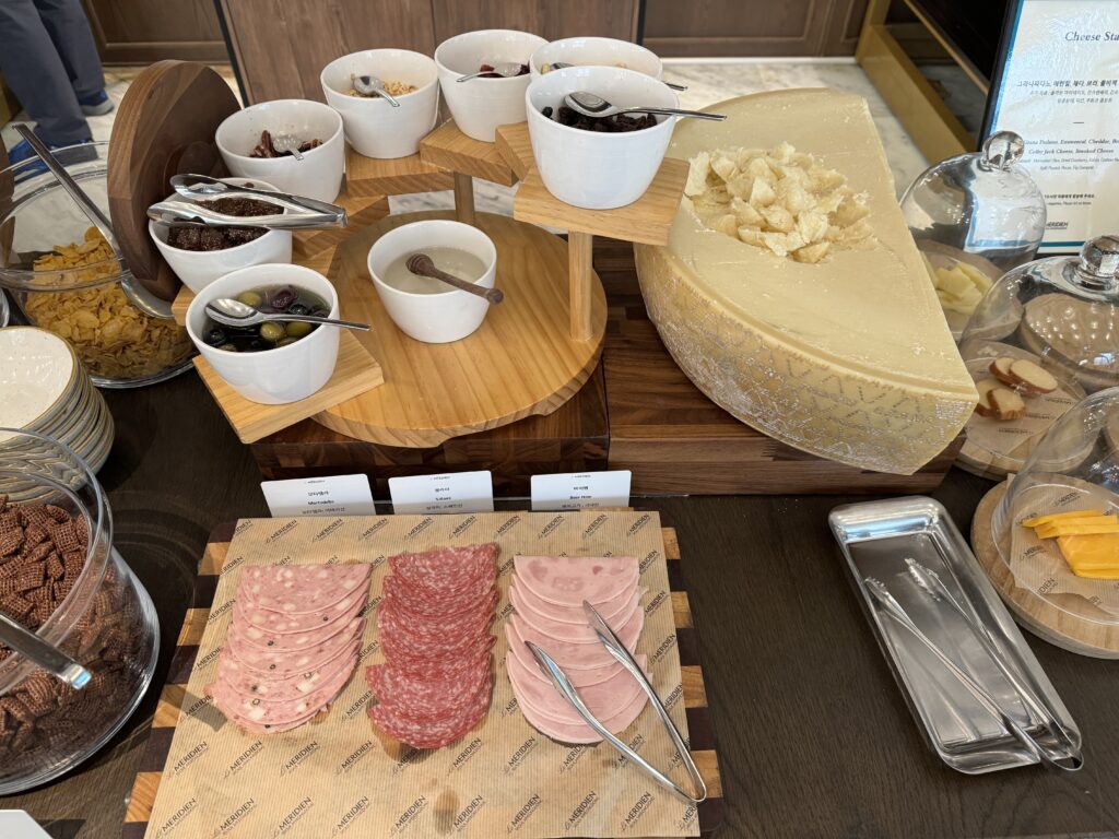ル・メリディアンソウル明洞レストラン朝食のフード
