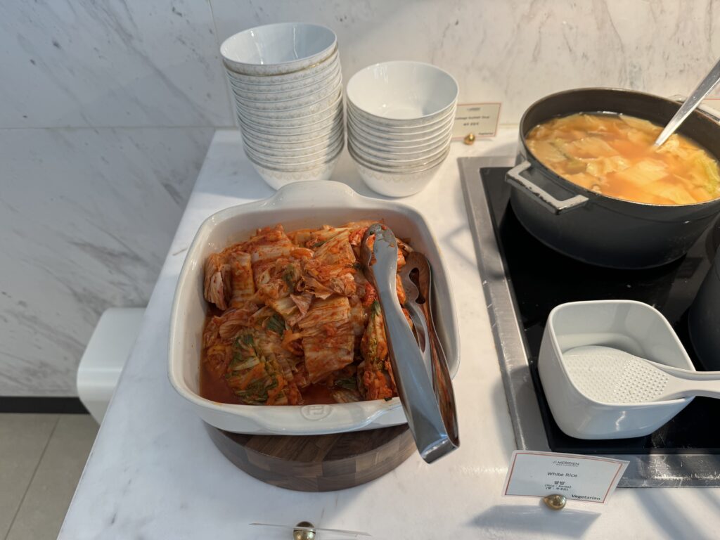 ル・メリディアンソウル明洞クラブラウンジ朝食のフード