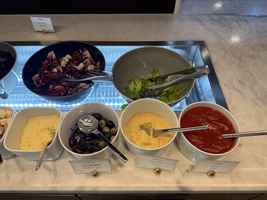 ル・メリディアンソウル明洞クラブラウンジ朝食のフード