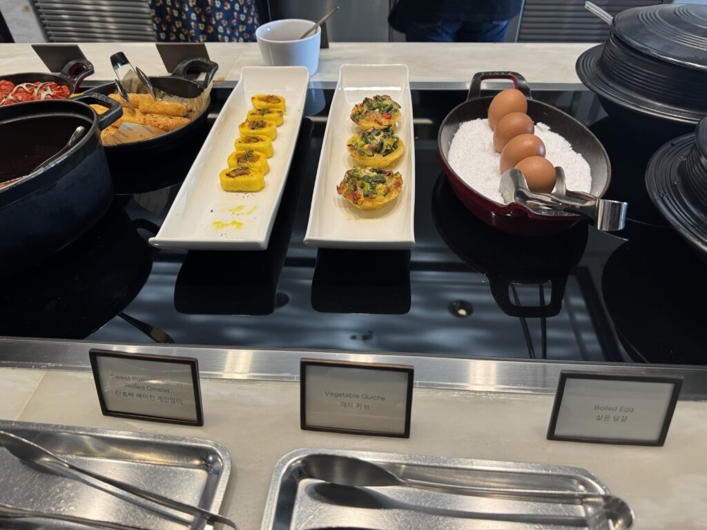 JWマリオット東大門スクエア･ソウル　エグゼクティブラウンジ　朝食　フード
