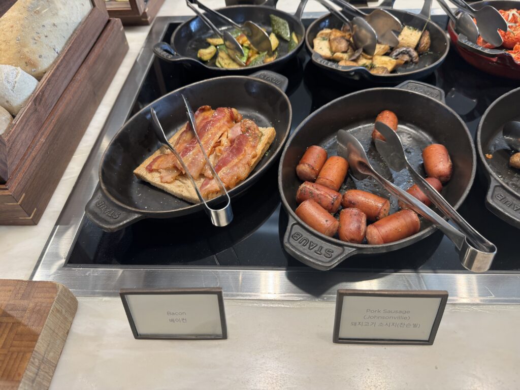 JWマリオット東大門スクエア･ソウル　エグゼクティブラウンジ　朝食　フード