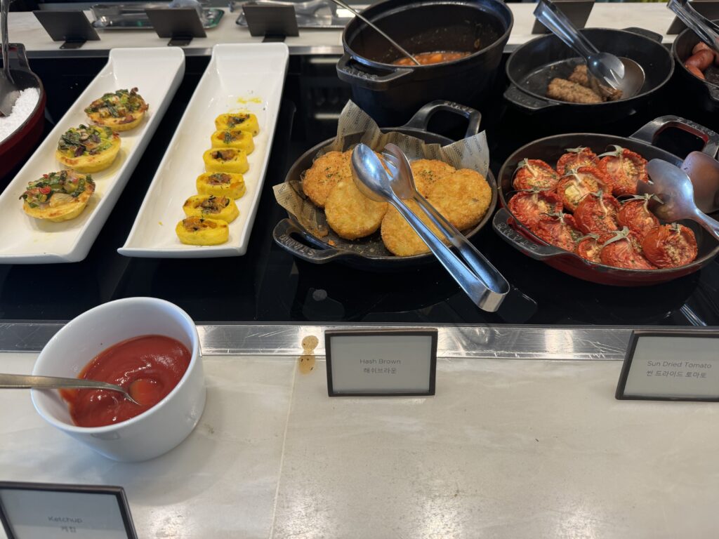 JWマリオット東大門スクエア･ソウル　エグゼクティブラウンジ　朝食　フード