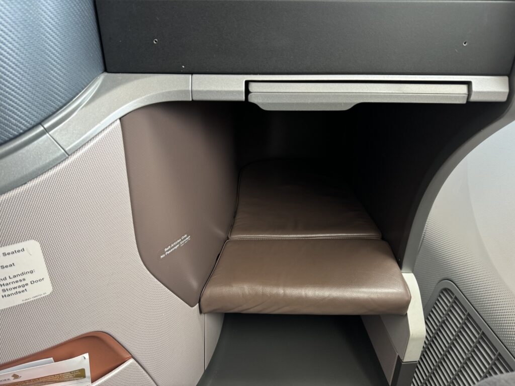 シンガポール航空ビジネスクラス座席