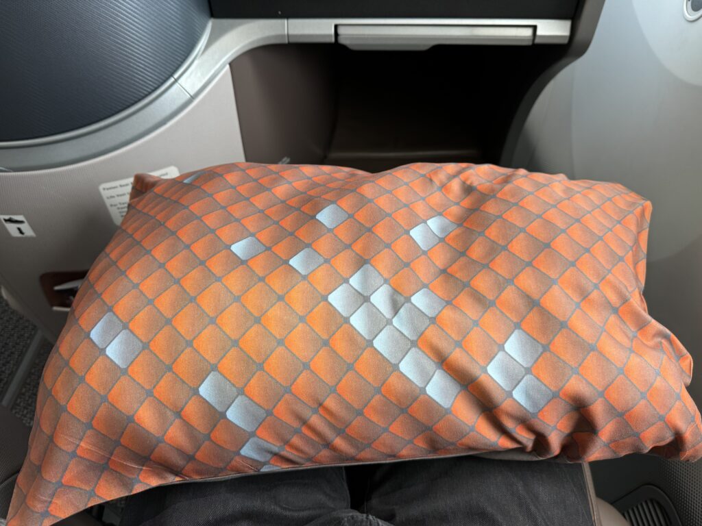 シンガポール航空ビジネスクラス　座席