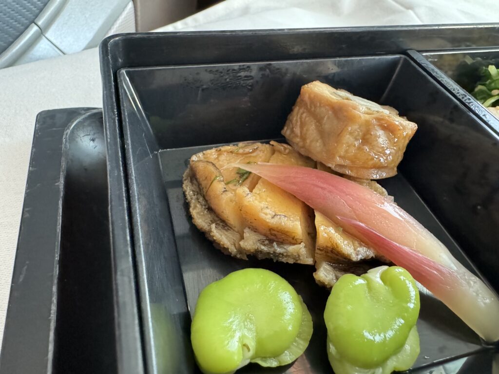 シンガポール航空ビジネスクラス　機内食　福岡ーシンガポール
