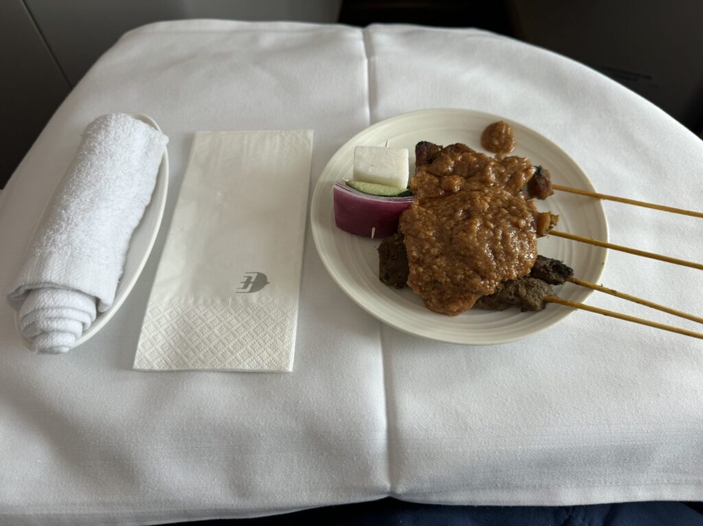 マレーシア航空ビジネスクラス　機内食