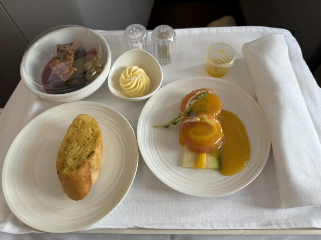 マレーシア航空ビジネスクラス　機内食