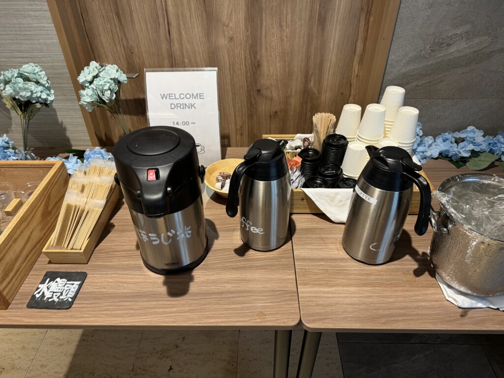 富士マリオットホテル山中湖　ウェルカムドリンク