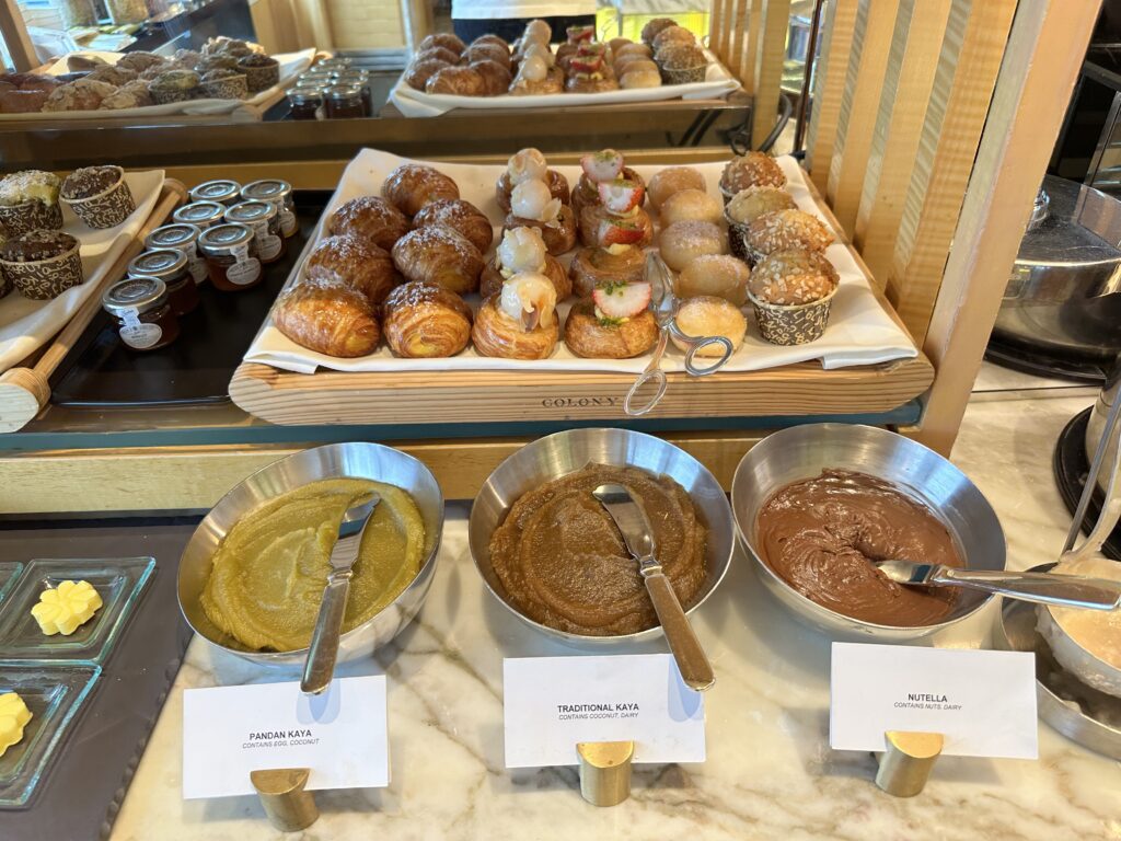 ザ・リッツ・カールトン・ミレニア シンガポール　クラブラウンジ　
朝食　フード
