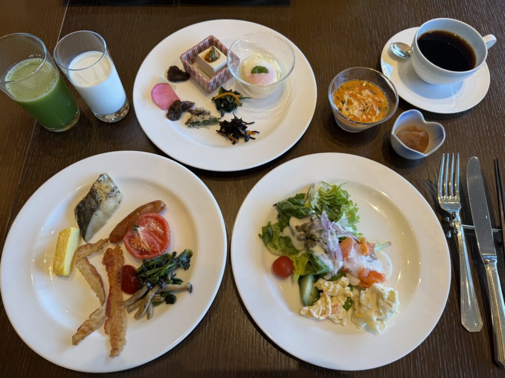 JWマリオットホテル奈良 エグゼクティブラウンジ 朝食 フード