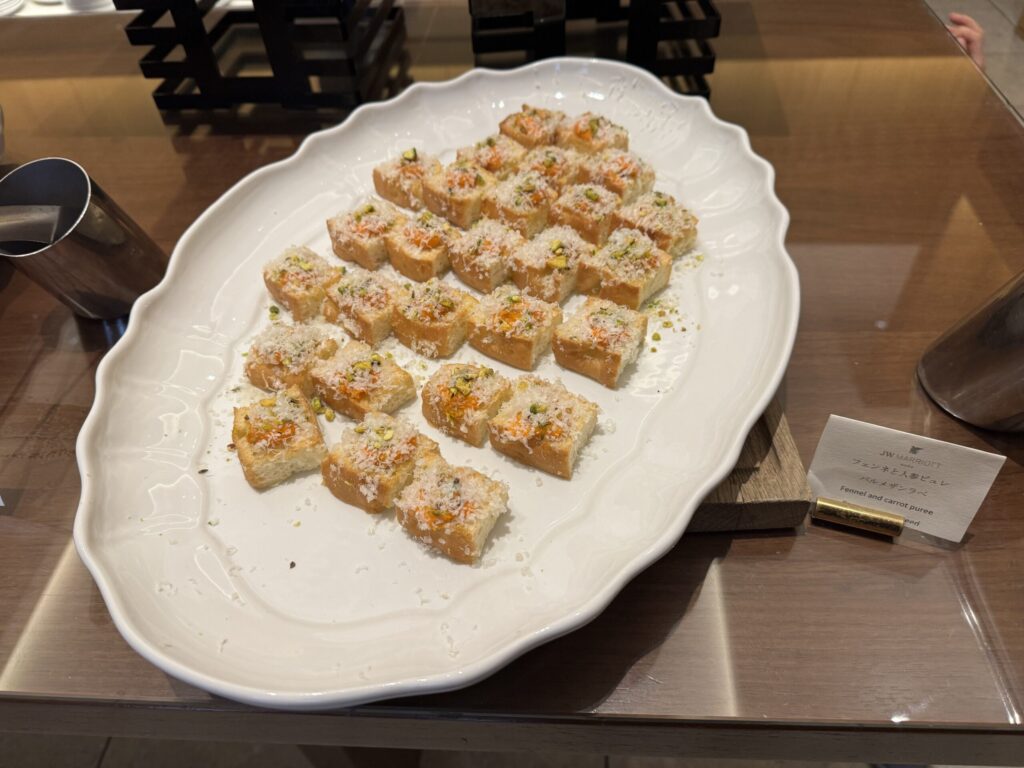 JWマリオットホテル奈良 エグゼクティブラウンジ カクテルタイム フード