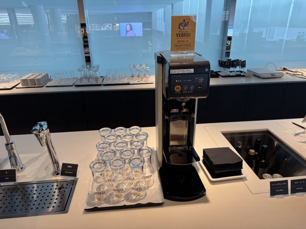 羽田空港 パワーラウンジプレミアム 飲み物