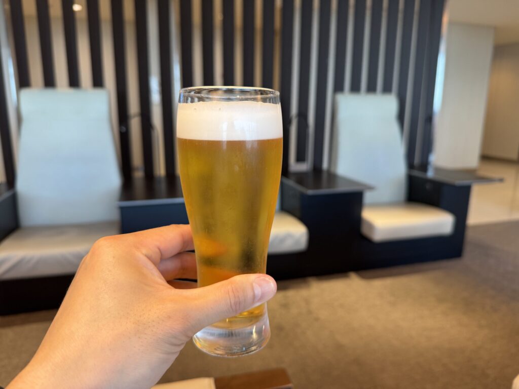 羽田空港・国内線のANAスイートラウンジ　ドリンク