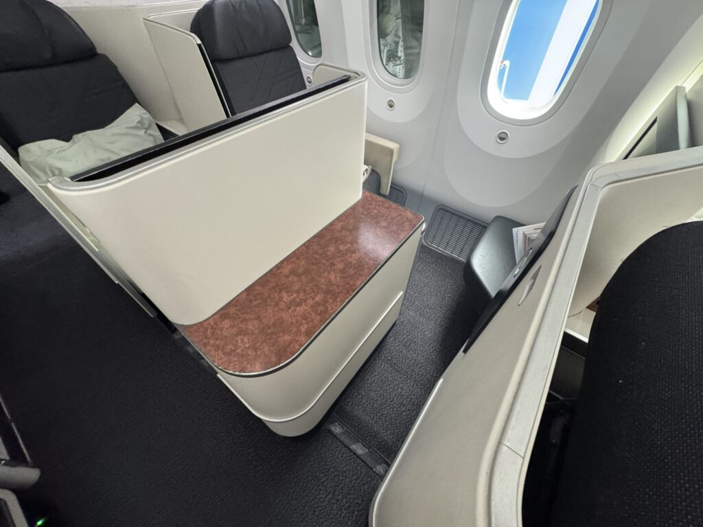 大韓航空ビジネスクラス搭乗記【セントレア→仁川】 座席