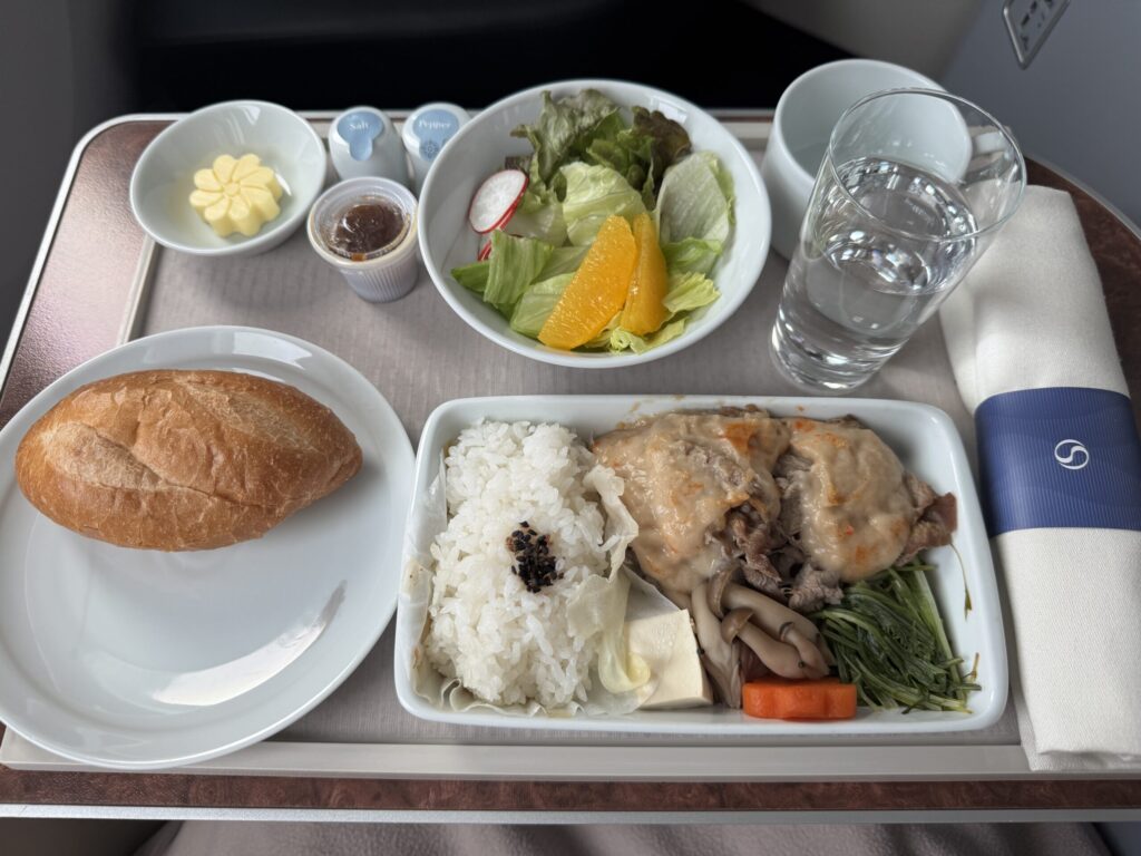 大韓航空ビジネスクラス搭乗記【セントレア→仁川】 機内食メニュー