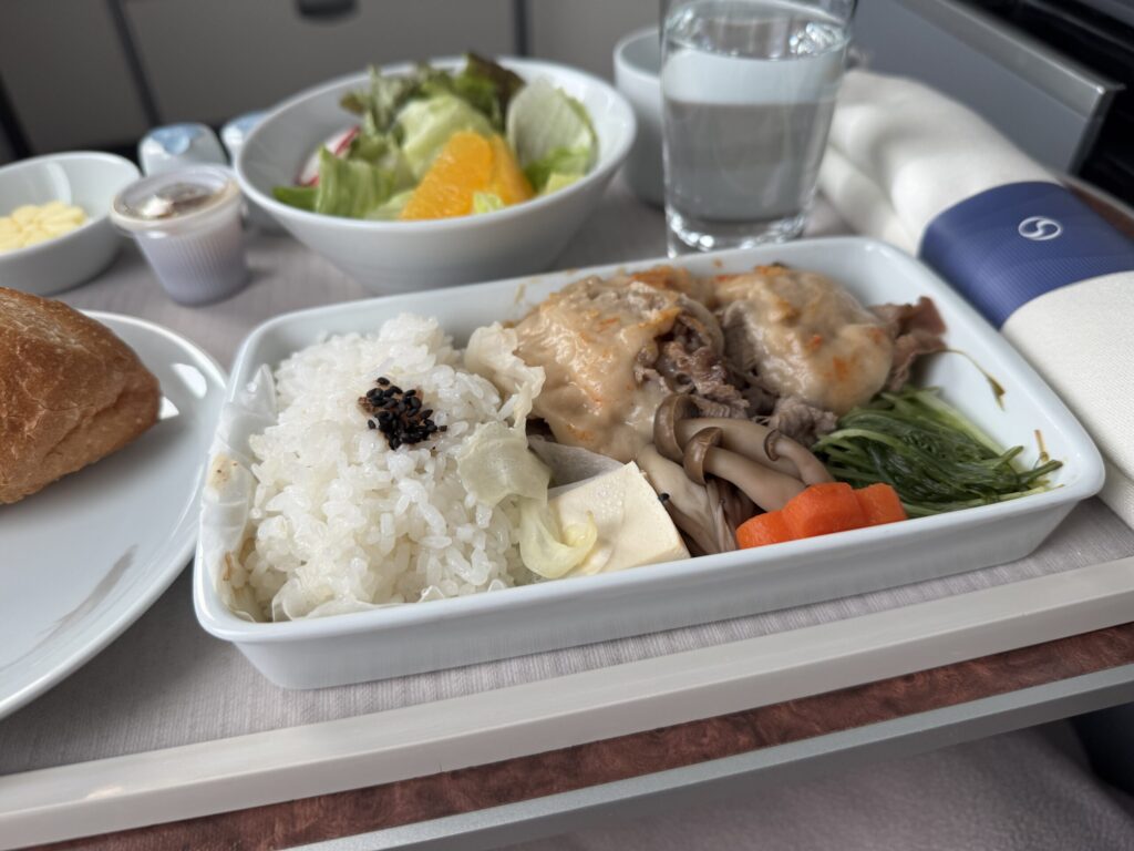 大韓航空ビジネスクラス搭乗記【セントレア→仁川】 機内食