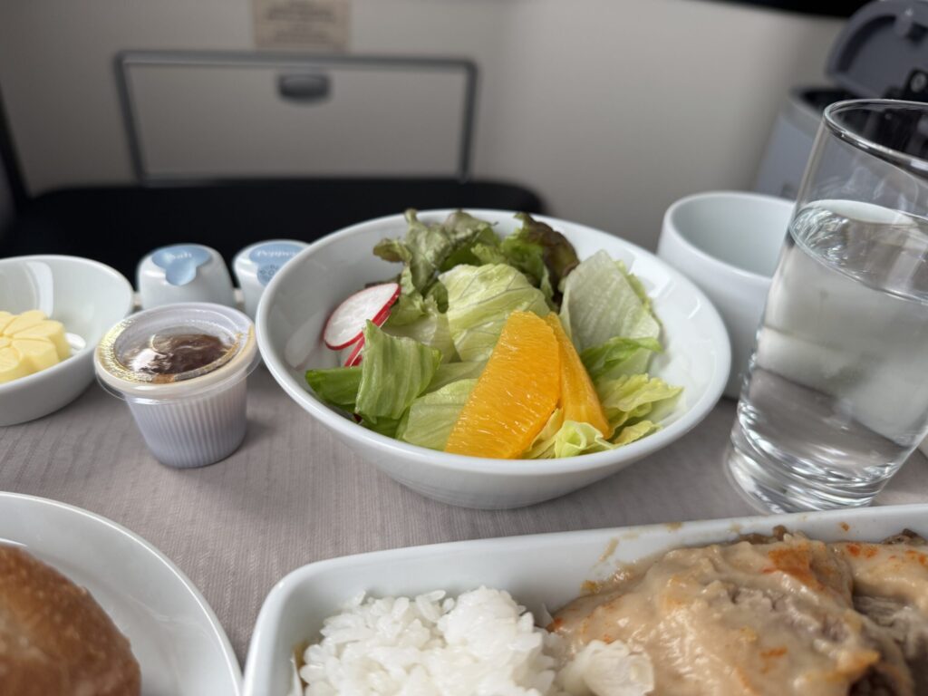 大韓航空ビジネスクラス搭乗記【セントレア→仁川】 機内食