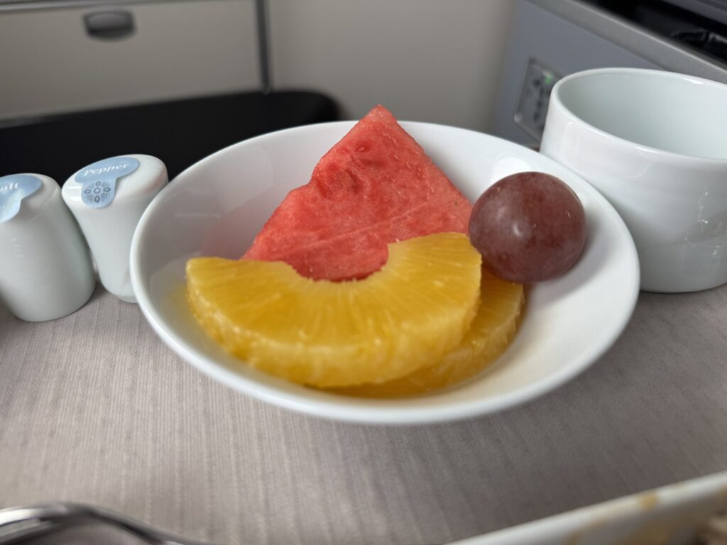 大韓航空ビジネスクラス搭乗記【セントレア→仁川】 機内食