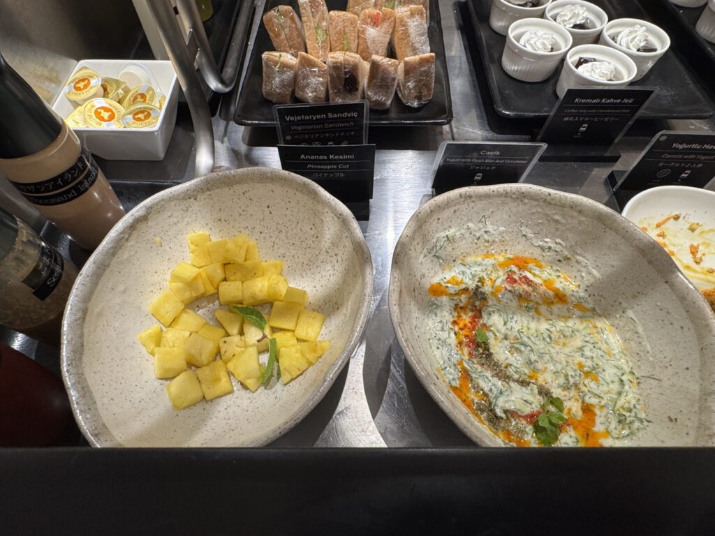 ターキッシュエアラインズラウンジ(成田空港|第1ターミナル)フード