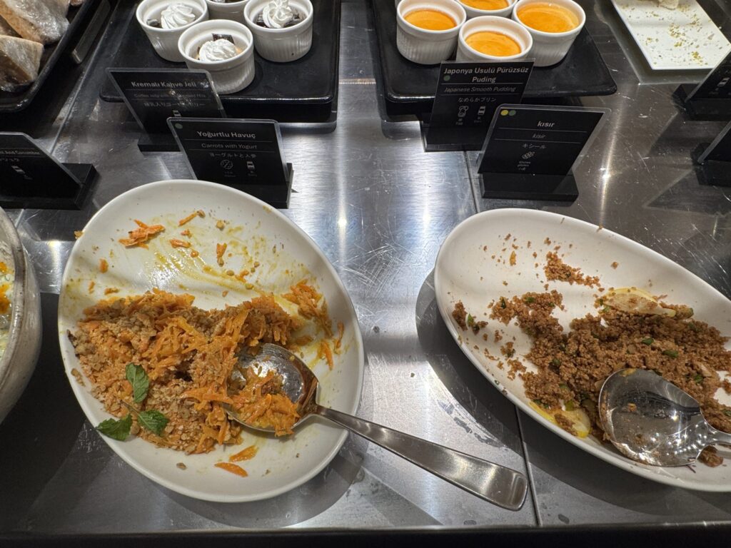 ターキッシュエアラインズラウンジ(成田空港|第1ターミナル)フード