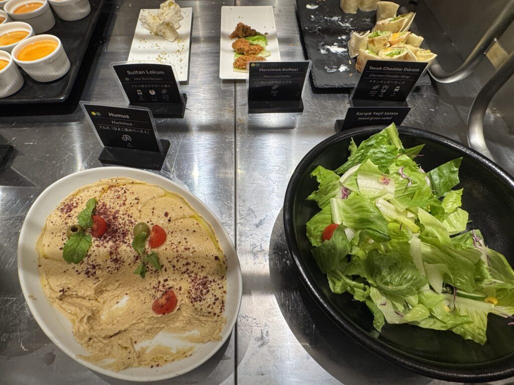 ターキッシュエアラインズラウンジ(成田空港|第1ターミナル)フード