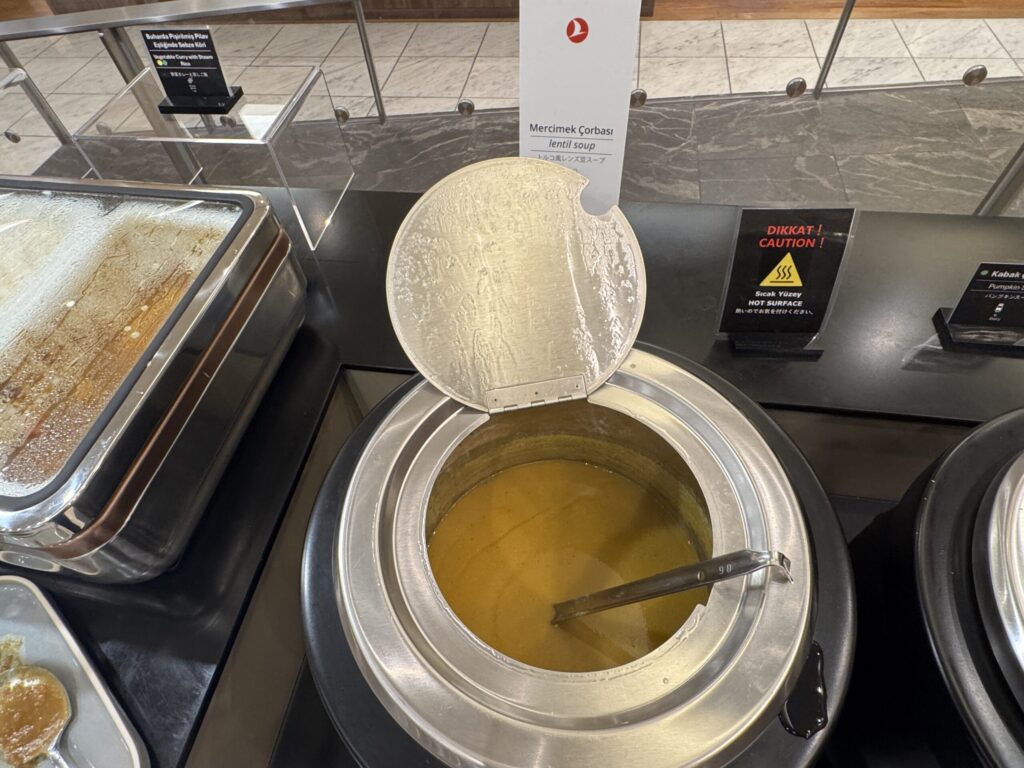 ターキッシュエアラインズラウンジ(成田空港|第1ターミナル)フード