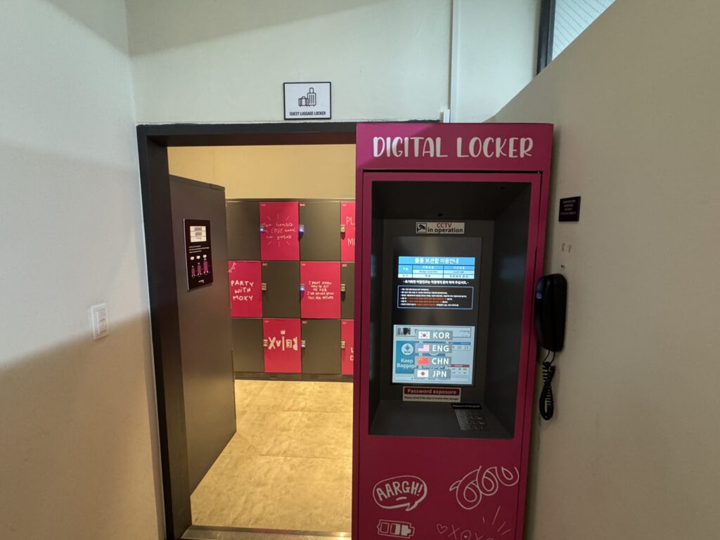 モクシーソウル仁寺洞ロッカー