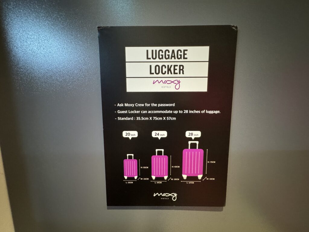 モクシーソウル仁寺洞ロッカー