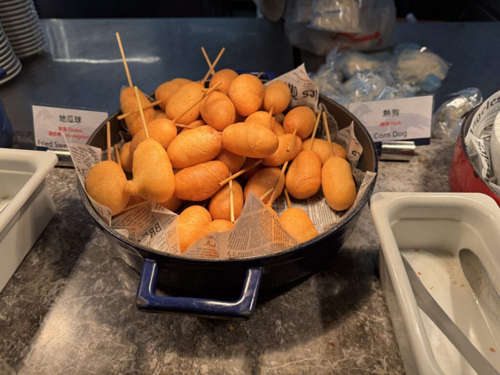 桃園国際空港 第2ターミナル「オリエンタルクラブラウンジ」 食事