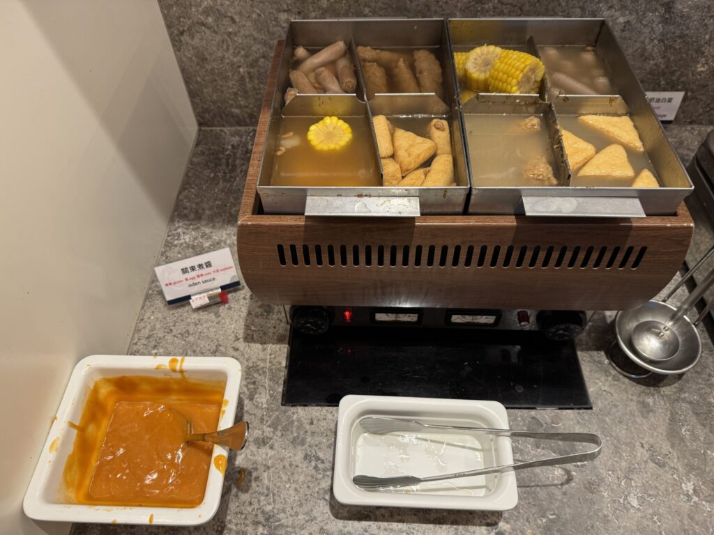 桃園国際空港 第2ターミナル「オリエンタルクラブラウンジ」 食事