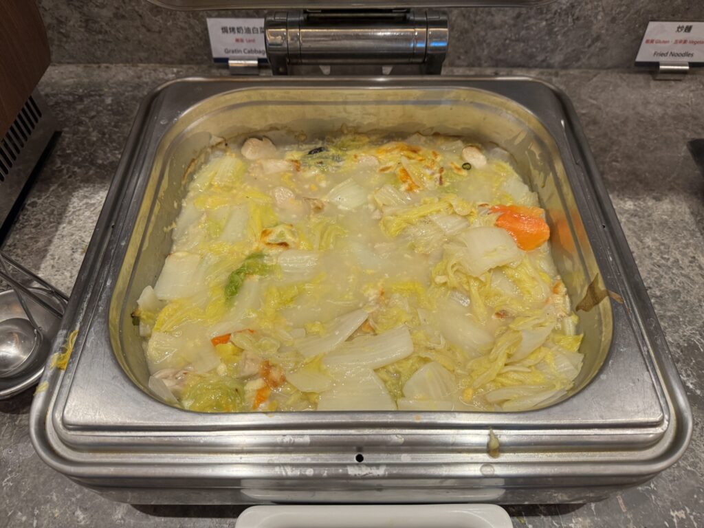 桃園国際空港 第2ターミナル「オリエンタルクラブラウンジ」 食事