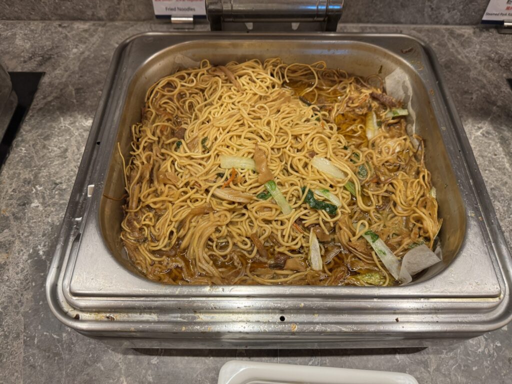 桃園国際空港 第2ターミナル「オリエンタルクラブラウンジ」 食事