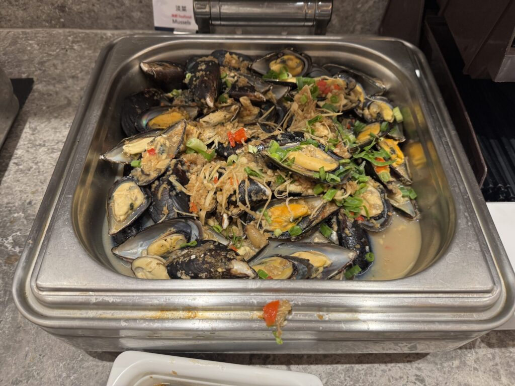 桃園国際空港 第2ターミナル「オリエンタルクラブラウンジ」 食事