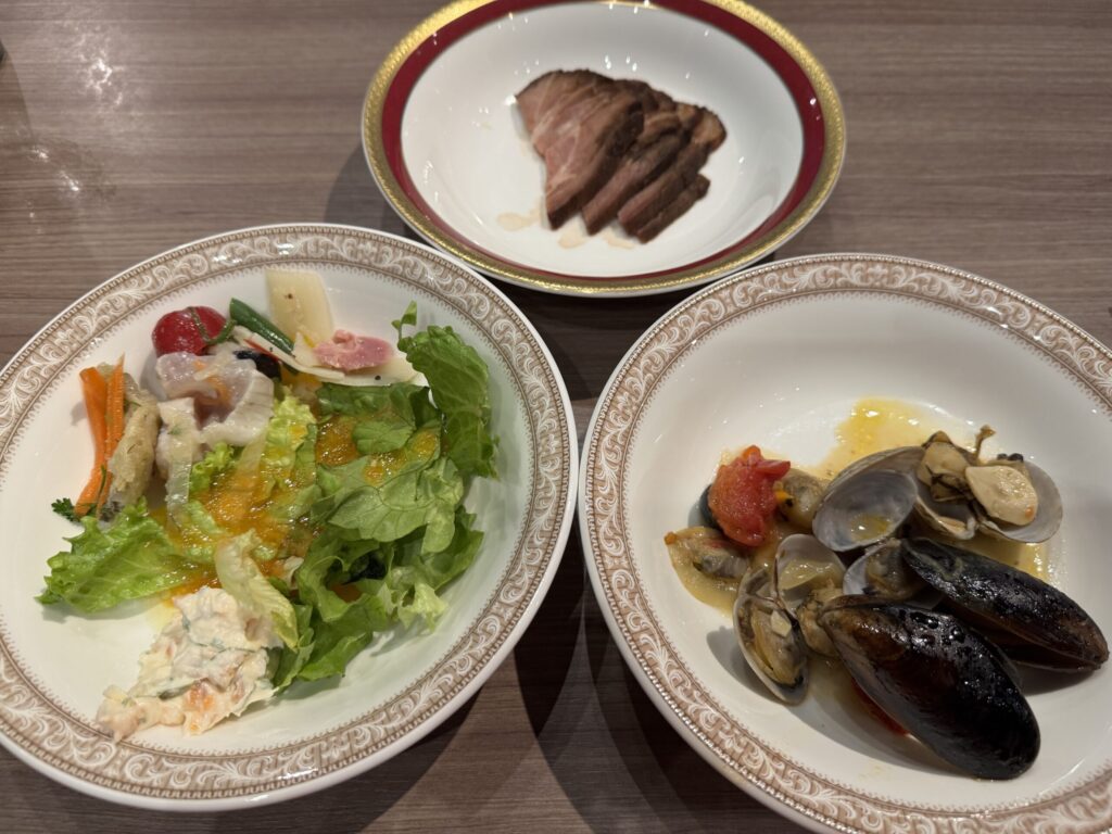 伊豆マリオットホテル修善寺 クラブラウンジ ホットミール