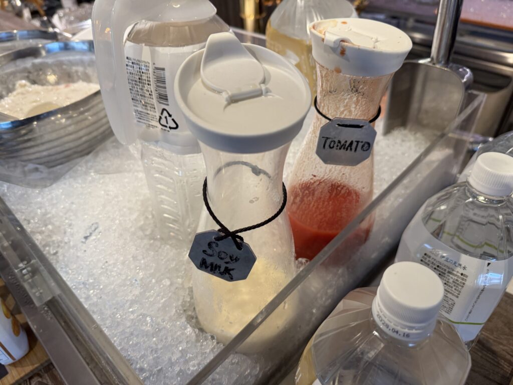 伊豆マリオットホテル修善寺 朝食ブッフェ ドリンク シリアル