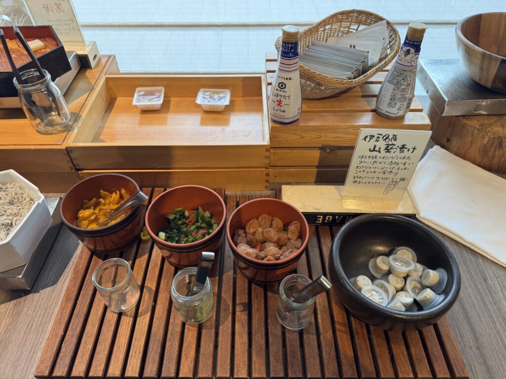 伊豆マリオットホテル修善寺 朝食ブッフェ 地元食材