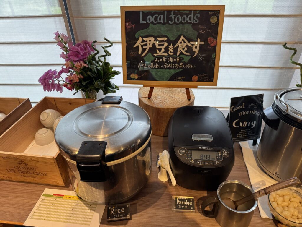 伊豆マリオットホテル修善寺 朝食ブッフェ 地元食材