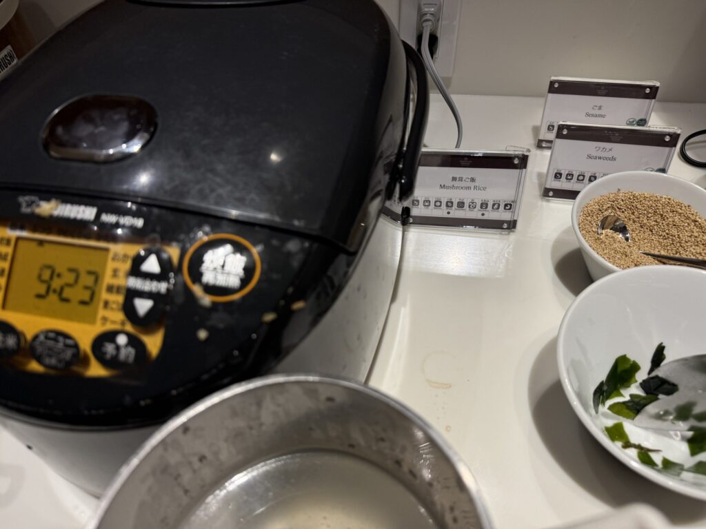 シェラトングランデトーキョーベイ 朝食ビュッフェ 和食