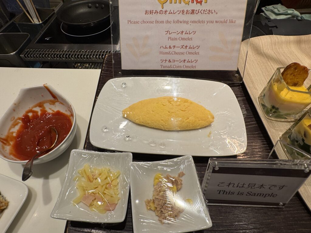 シェラトングランデトーキョーベイ 朝食ビュッフェ エッグステーション