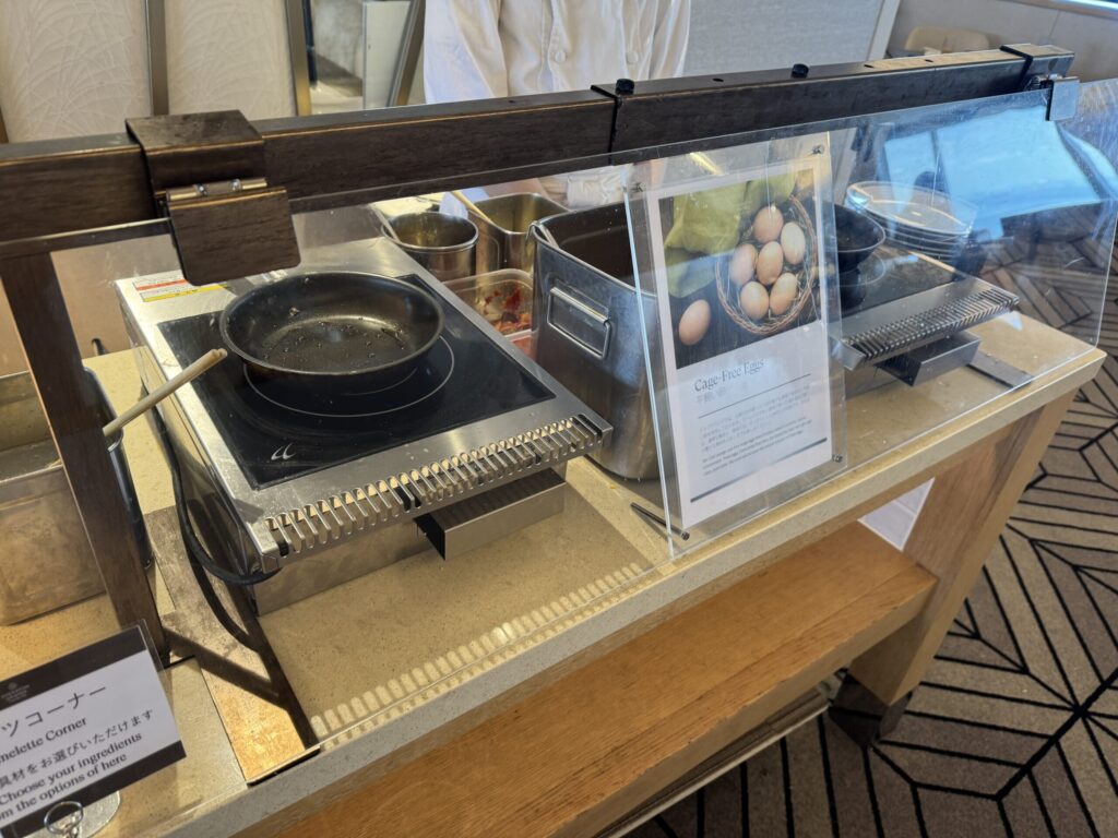 シェラトングランデトーキョーベイ クラブラウンジ 朝 エグステーション