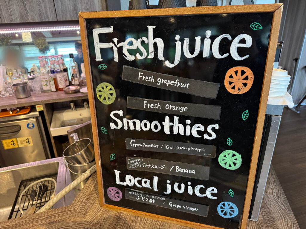 伊豆マリオットホテル修善寺 朝食ブッフェ ドリンク 