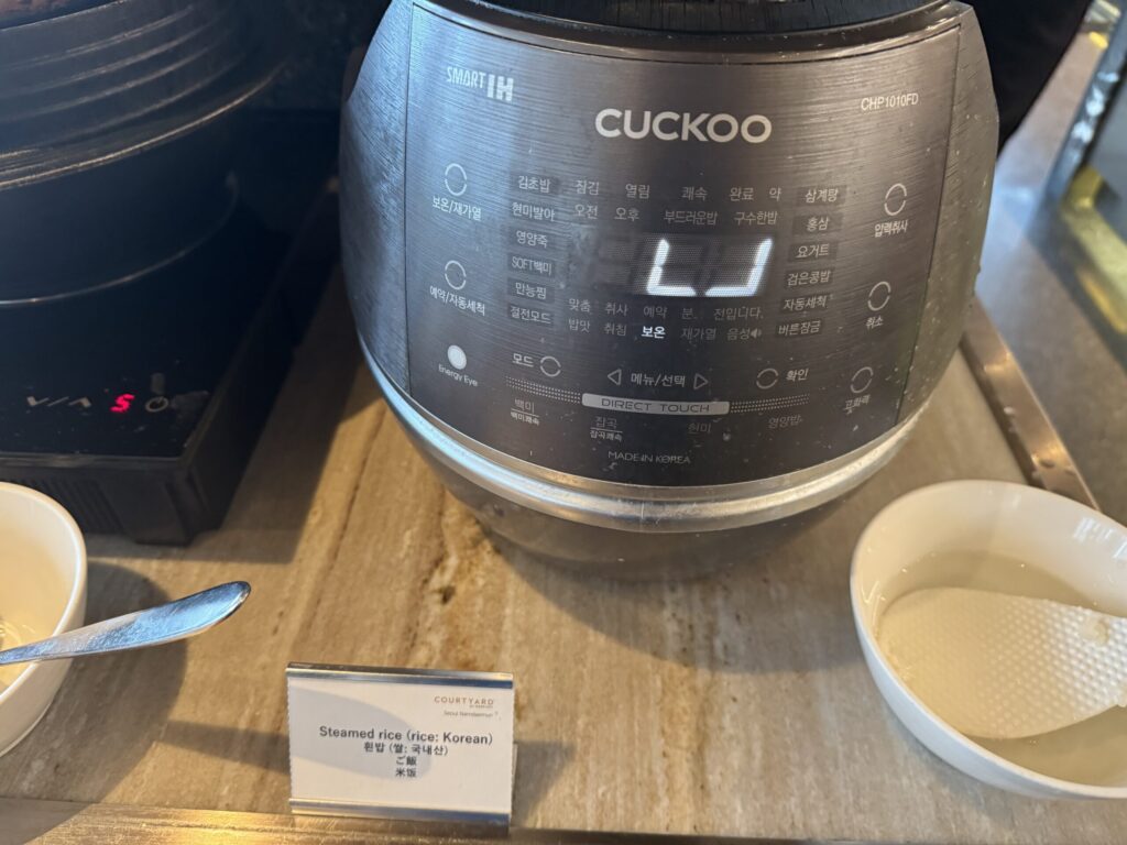 コートヤード・バイ・マリオット ソウル南大門 朝食ビュッフェ 和食