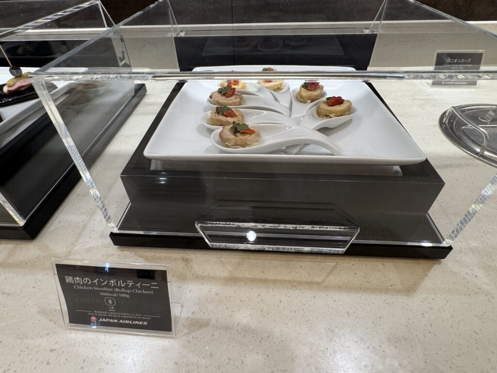 JALファーストクラスラウンジ お寿司カウンター 料理