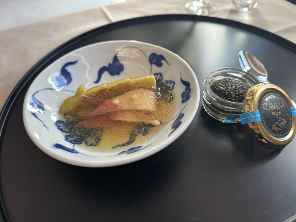 JAL国際線ファーストクラス 機内食