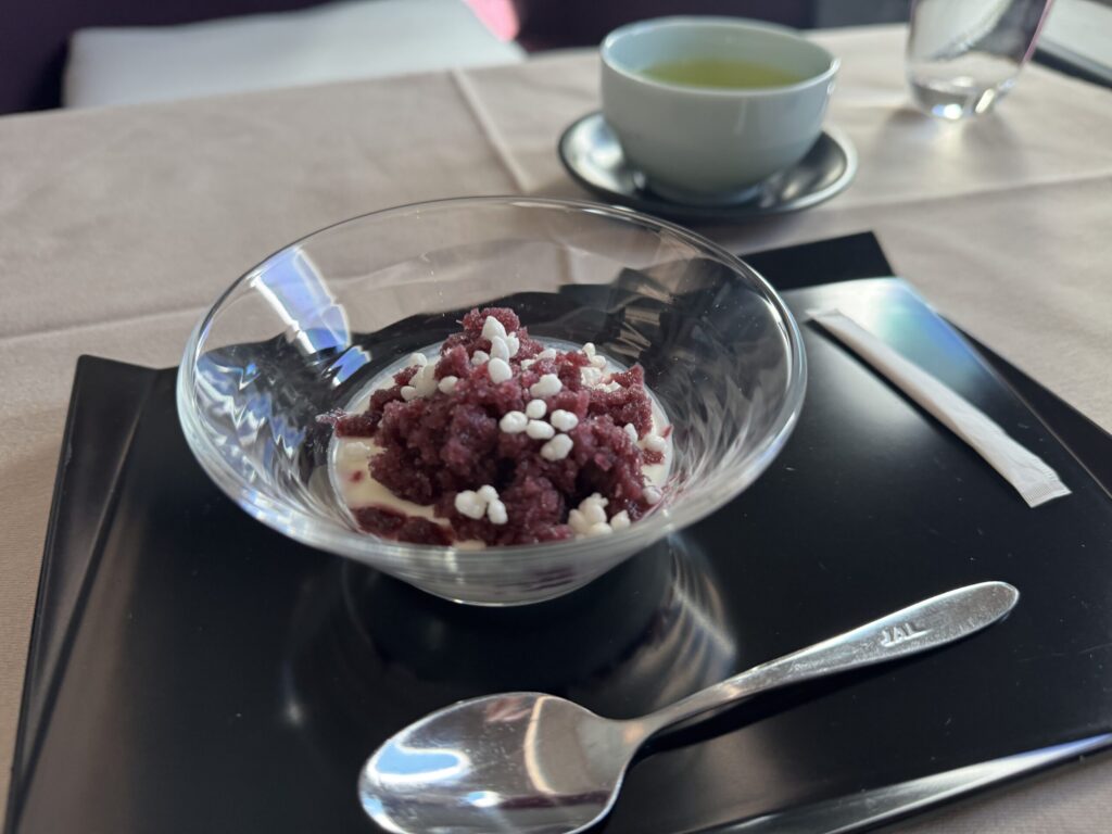 JAL国際線ファーストクラス 機内食 デザート