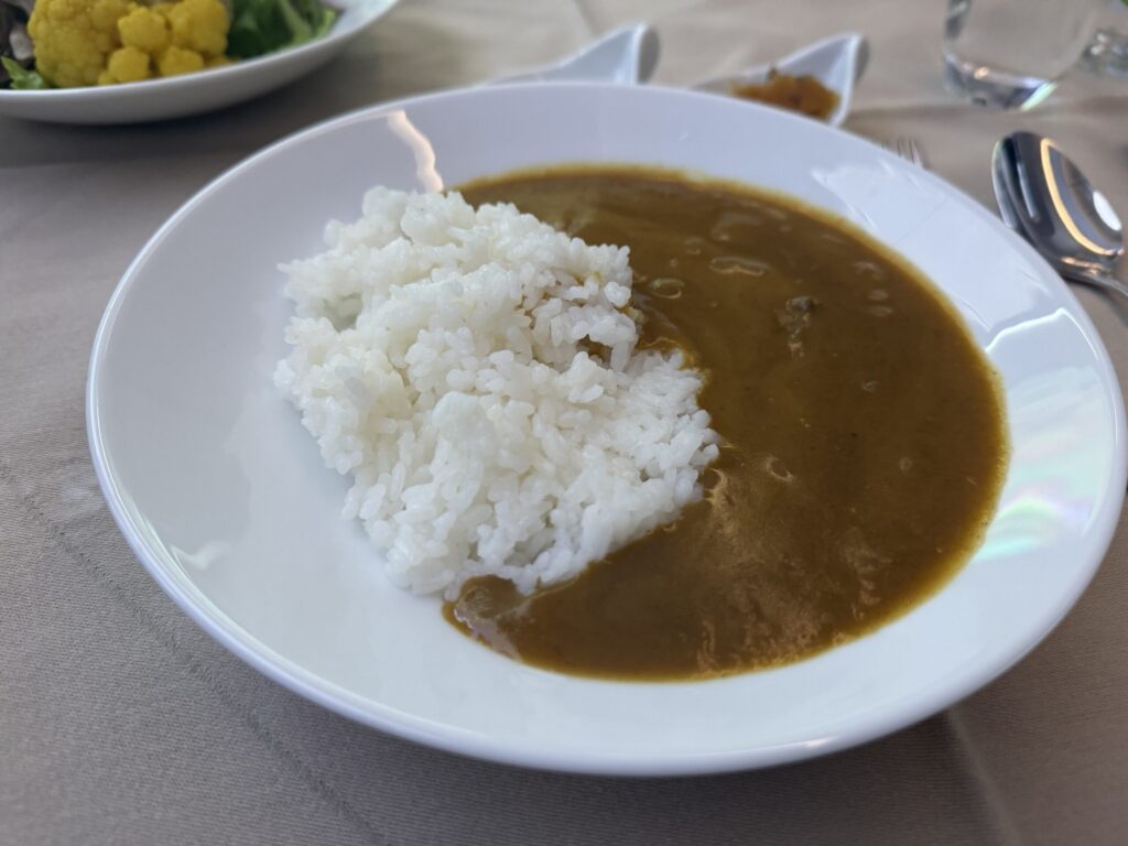 JAL国際線ファーストクラス アラカルト ビーフカレー