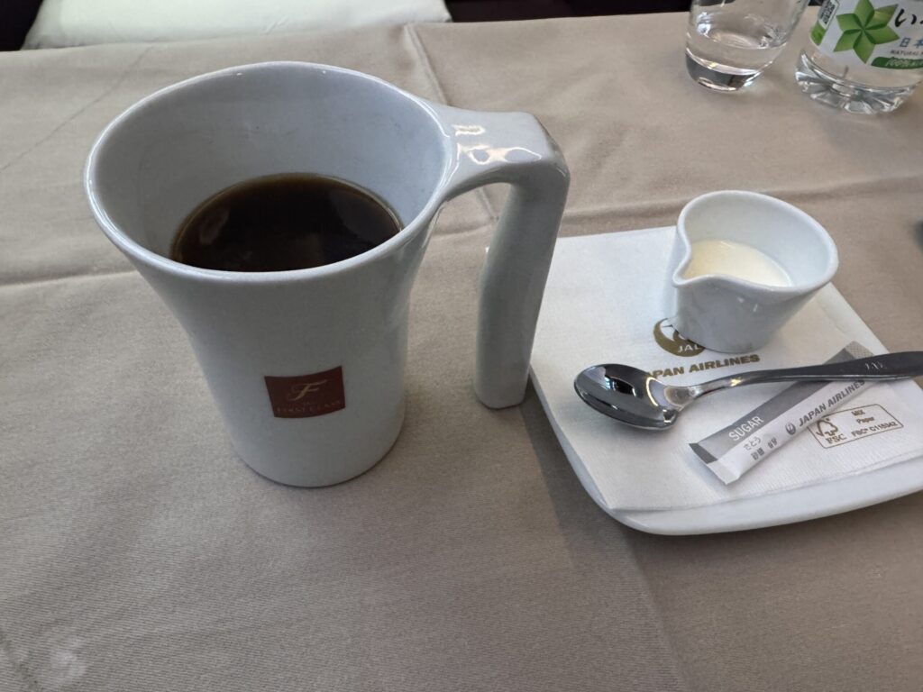 JAL国際線ファーストクラス アラカルト コーヒー