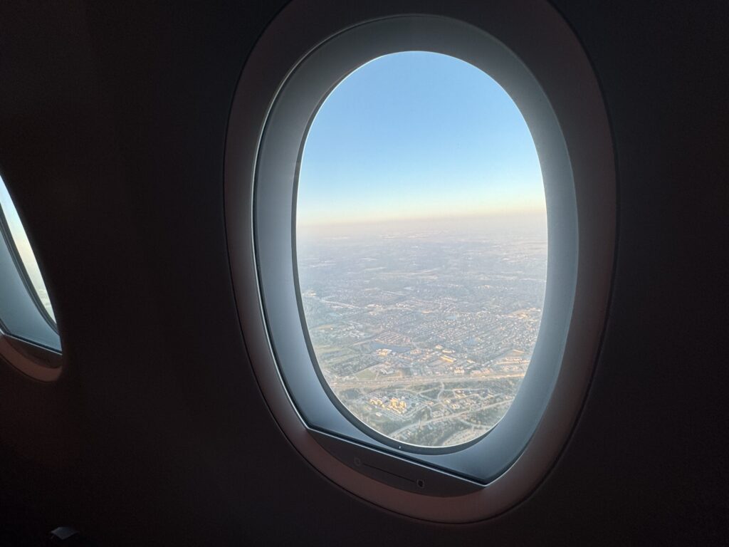 JAL国際線ファーストクラス 景色