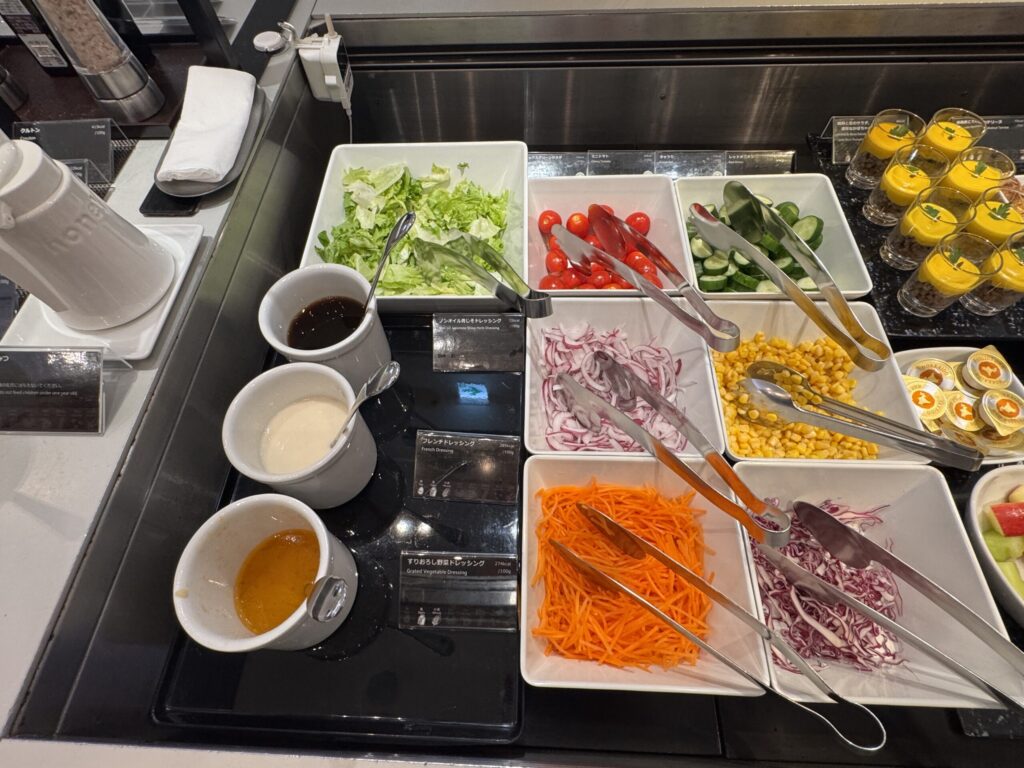 ANA ファーストクラス ラウンジ 食事